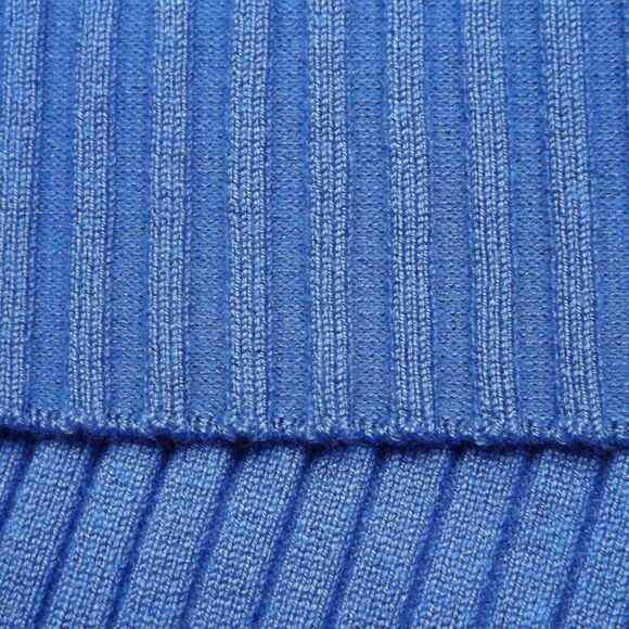 FUTURE COLLECTIVE Dress, XL, Blue Ribbed Knit, Side Buttons, Long sleeve, Stripe - Picture 9 of 15